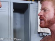Preview 2 of MenOver30 - Hunk Sucks On A Big Redhead's Dick - Bennett Anthony , Seth Santoro
