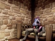 Preview 1 of Nightelf Rides a Werewolf in her dungeon | Warcraft Parody