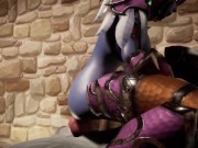 Preview 4 of Nightelf Rides a Werewolf in her dungeon | Warcraft Parody