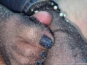 Preview 6 of Sexy socks & jeans footjob toejob