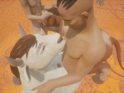 Preview 2 of Wild Life Tali 🐮 Furry Fucking Group Sex
