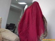 Preview 3 of Huge Boobs Teen Indian Maid girl rough fucked by her Saheb ji