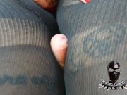 Preview 5 of He fuck my thighs with his cock between my legs until cums in my favorite pantyhose after blowjob