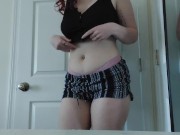 Preview 3 of Busty Teen Strips On a Hot Summer Day and Plays With Herself