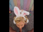 Preview 5 of Easter Bunny Facial and Cum Bubble POV.