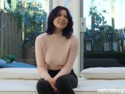 Preview 2 of Asian amateur with a bubbly attitude fucks the 5th guy she has ever fucked for a chance at a job