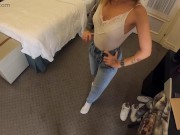 Preview 4 of POV Sex on a first date with a guy met on Sex-dater. Yoga trainer blonde girl
