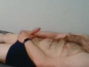 Preview 2 of Wife and I cum together with me wanking and controlling her Lush