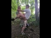 Preview 4 of Bbwelshcouple  Mark cenaxxx outdoor fuck with gaynaughtywelsh
