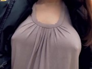 Preview 3 of Hard Nipples Through Shirt, Outside. (short tease)