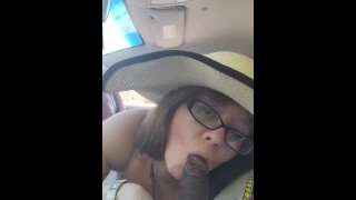 Nikki Belle Giving Blowjob to a BBC in the Car