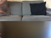 Preview 6 of Horny Couple Fuck Hard on the Couch