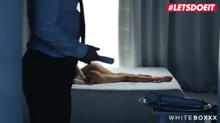 Massage Rooms Big tits Romanian babe Nelly Kent romantic POV blowjob hardcore sex and creampie