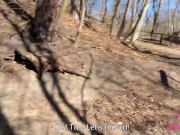 Preview 1 of Vlog Chihuahua. Dzień z Kleomodel zakończony ruchaniem w lesie
