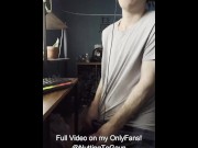 Preview 6 of Hot Twink with LONG Cock Jerking off, sitting on balls, jerking to porn, etc. (OnlyFans Preview)