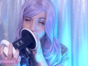 Preview 4 of SFW ASMR - Aggressive Ear Licking Makes You Hard - PASTEL ROSIE Fast Wet Ear Eating - Tongue Fetish