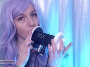 Preview 5 of SFW ASMR - Aggressive Ear Licking Makes You Hard - PASTEL ROSIE Fast Wet Ear Eating - Tongue Fetish