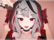 Preview 5 of Vtuber - Futa Sakamata Chloe fuck at spa | Male taker POV swap