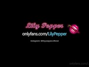 Preview 1 of Lily Pepper  hot stripper model reverse cowgirl fucking with cumshot on ass