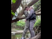 Preview 1 of Hot couple fuck in the woods