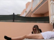 Preview 3 of Risky public blowjob with neighbors around