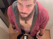 Preview 5 of Sam Samuro - Cuming  3 Times while Fucking my Door Mounted Toy-Pussy
