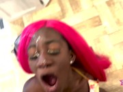 Preview 3 of Huge Facial on Hot Ebony Chick