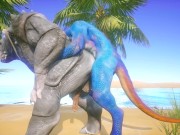 Preview 4 of Gay Furry Porn Scalie gets fucked by a huge Furry