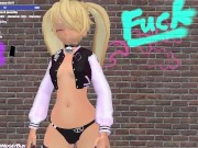 Preview 5 of Trans Bunny Vtuber Does A Graffiti & Then Plays With Her Largest Dildo On Stream In VR