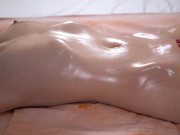 Preview 3 of Erotic oiled massage make shaking squirt orgasm