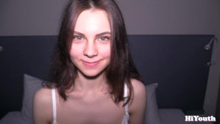 Brunette prepares for anal sex by toying with herself!