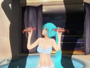 Preview 3 of 3D HENTAI Miku double blowjob