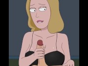 Preview 1 of Rick and Morty - A Way Back Home - Sex Scene Only - Part 47 Beth Handjob By LoveSkySanX