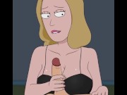 Preview 3 of Rick and Morty - A Way Back Home - Sex Scene Only - Part 47 Beth Handjob By LoveSkySanX