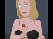 Preview 4 of Rick and Morty - A Way Back Home - Sex Scene Only - Part 47 Beth Handjob By LoveSkySanX