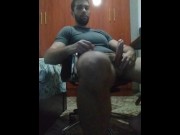 Preview 3 of Latin hairy shows off his big cock as he takes off his shirt and caresses himself
