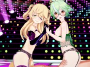 Preview 3 of GENSHIN Mondstadt Girls Amber Mona Noelle Sucrose Fischl Barbara  変態 HENTAI Sex-R34  Anime
