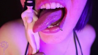 Tongue and uvula check with lots of spit (Short version)
