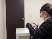 Preview 1 of 【みゆの妄想】会社のトイレで声を出せない内緒の中出しエッチQuiet sex in the company toilet