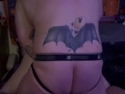 Preview 6 of Hot Goth Babe Gets Fucked Doggy Style & Transman Hubby Fingers Her Pussy While She Used Clit Suction