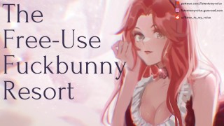 [FF4M] Two Hot Fuckbunnies Work for Your Cum at the Free-Use Fuckbunny Resort [SELF COLLAB] [Fsub]
