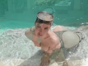 Preview 5 of Big Tits Cherry of the Month Kenzie Anne Gets A Wet Poolside Fuck