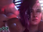 Preview 6 of Cyberpunk 2077 Sex Episode - Anal Sex with Judy Alvarez, 3D Animated Game