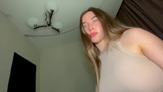 [POV] my stepmom fucked my cock with her tits and Riding me