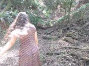 Preview 5 of I Got Caught! Getting Caught public flash Flashing Tits Hairy Hiking Trail Nature Woods Forest trees