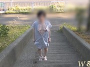 Preview 4 of 【個人撮影】可愛い彼女が海沿いの道路脇でドキドキ見せつけ露出、Masturbation by the road by the sea.