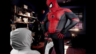 Spiderman Cums! 