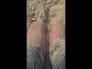 Preview 4 of The beach is my favourite place to relax, my feet pics and small clips made into a video file