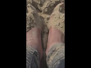 Preview 5 of The beach is my favourite place to relax, my feet pics and small clips made into a video file