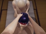 Preview 6 of LadyBug in a threesome with multiple cums and orgasms until exhaustion